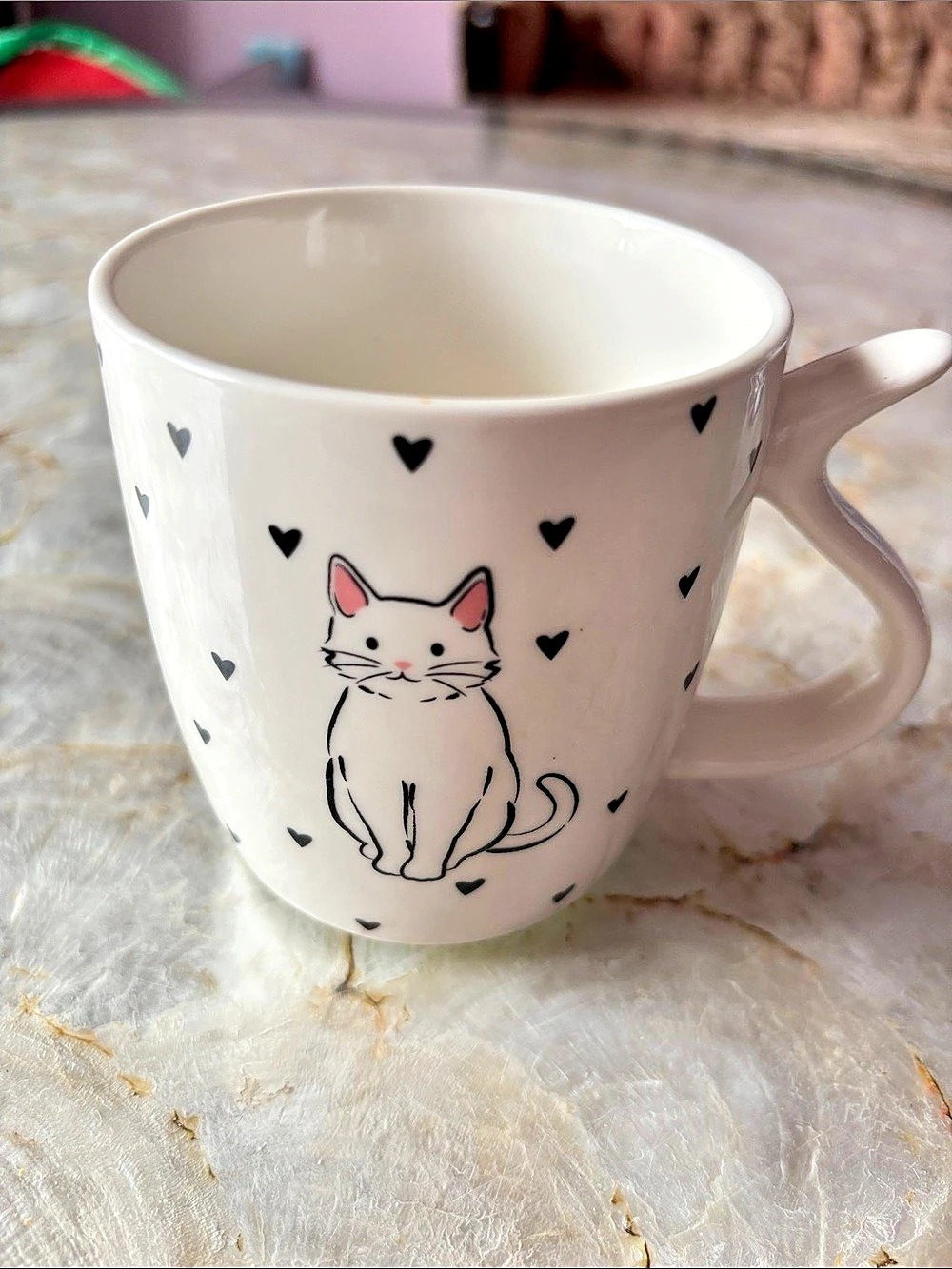 myHome Cat MUM Mug in White & Black
